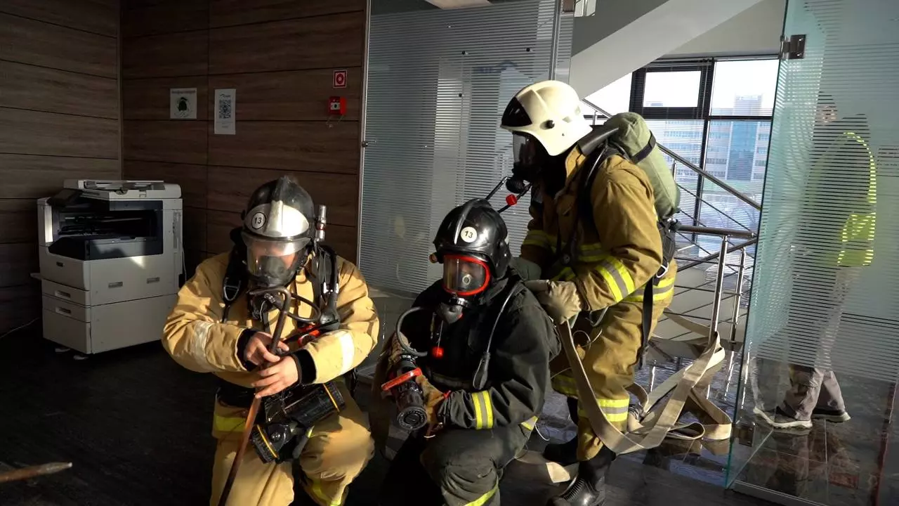A Fire Tactical Drill was held at the city office of KPI